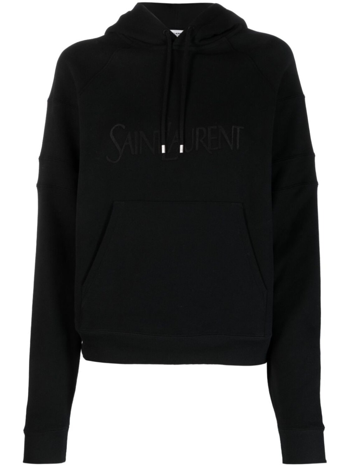 

Saint Laurent худи с вышитым логотипом, черный