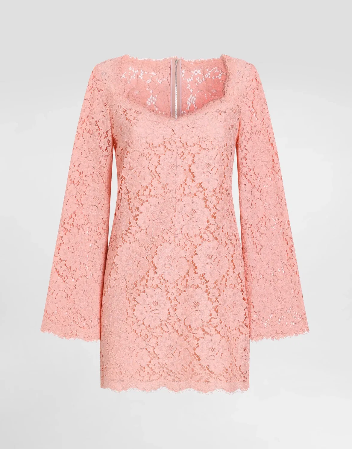 Платье из кордоне кружева DOLCE & GABBANA, розовый