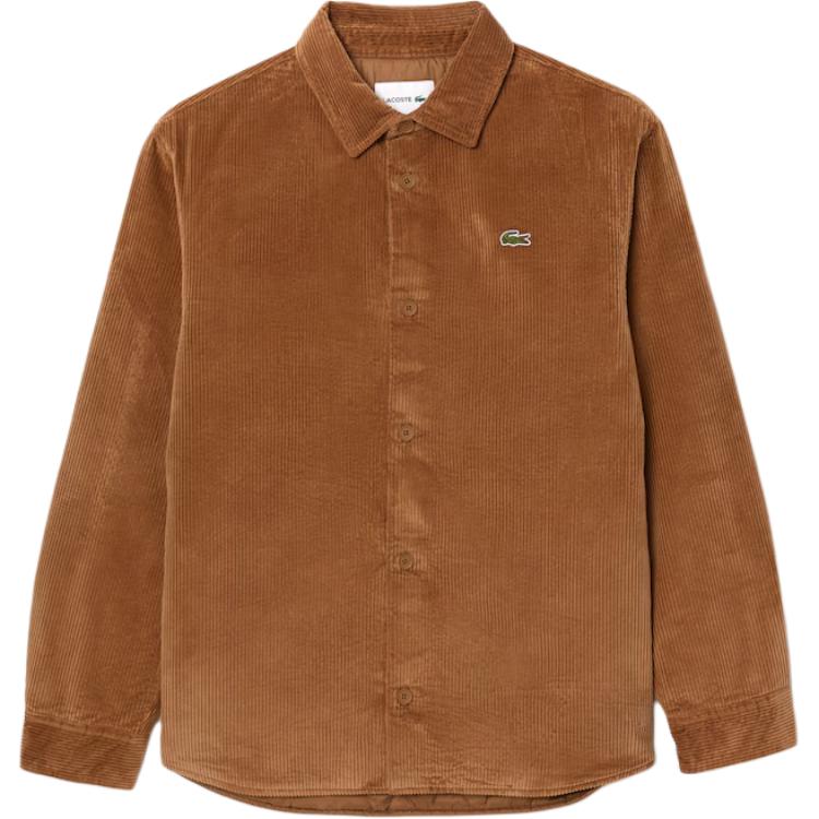 

Оверсайз вельветовая овершерта LACOSTE, коричневый