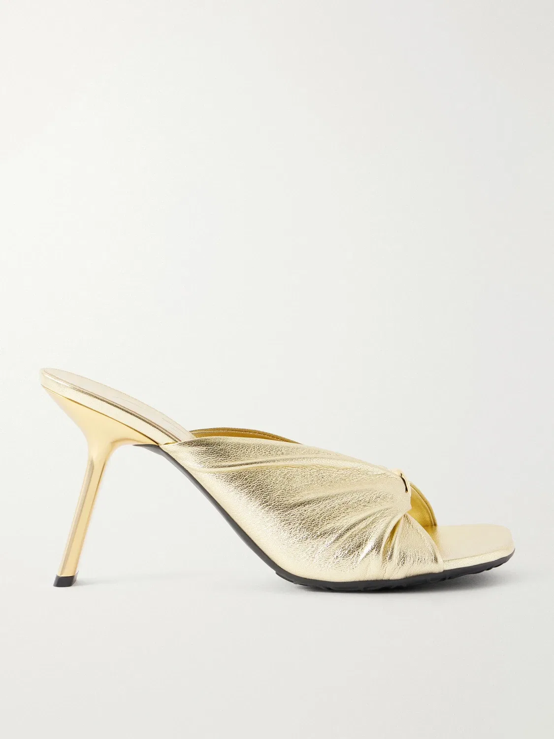 LOEWE + Paula's Ibiza металлические кожаные сандалии, золотой