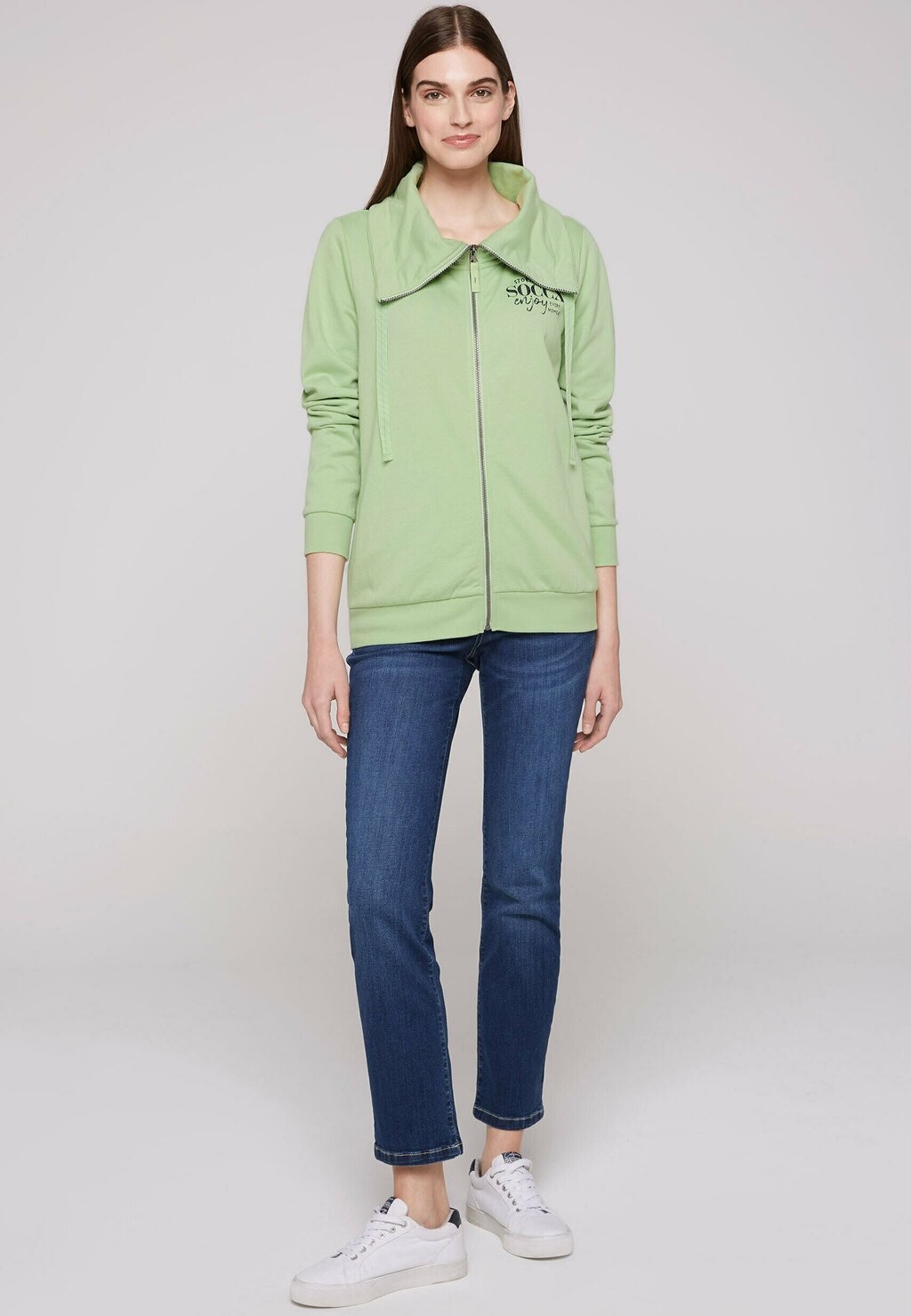 

Толстовка на молнии Soccx, светло-зеленый