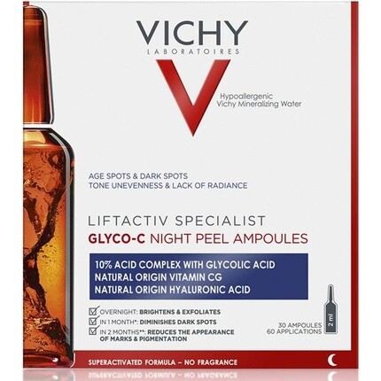 

Liftactiv Specialist Glyco-C ночной пилинг в ампулах 2 мл, Vichy