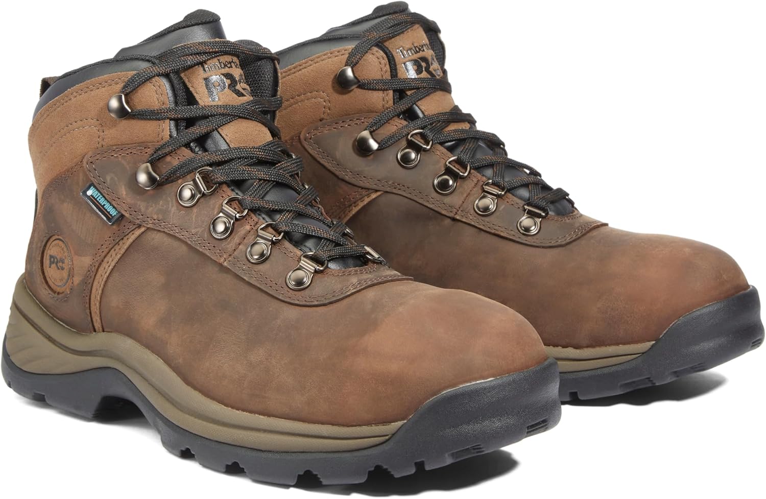 Timberland PRO мужские рабочие ботинки Flume со стальным защитным носком, водонепроницаемые, для промышленности, Brown-2024 New — фото 2