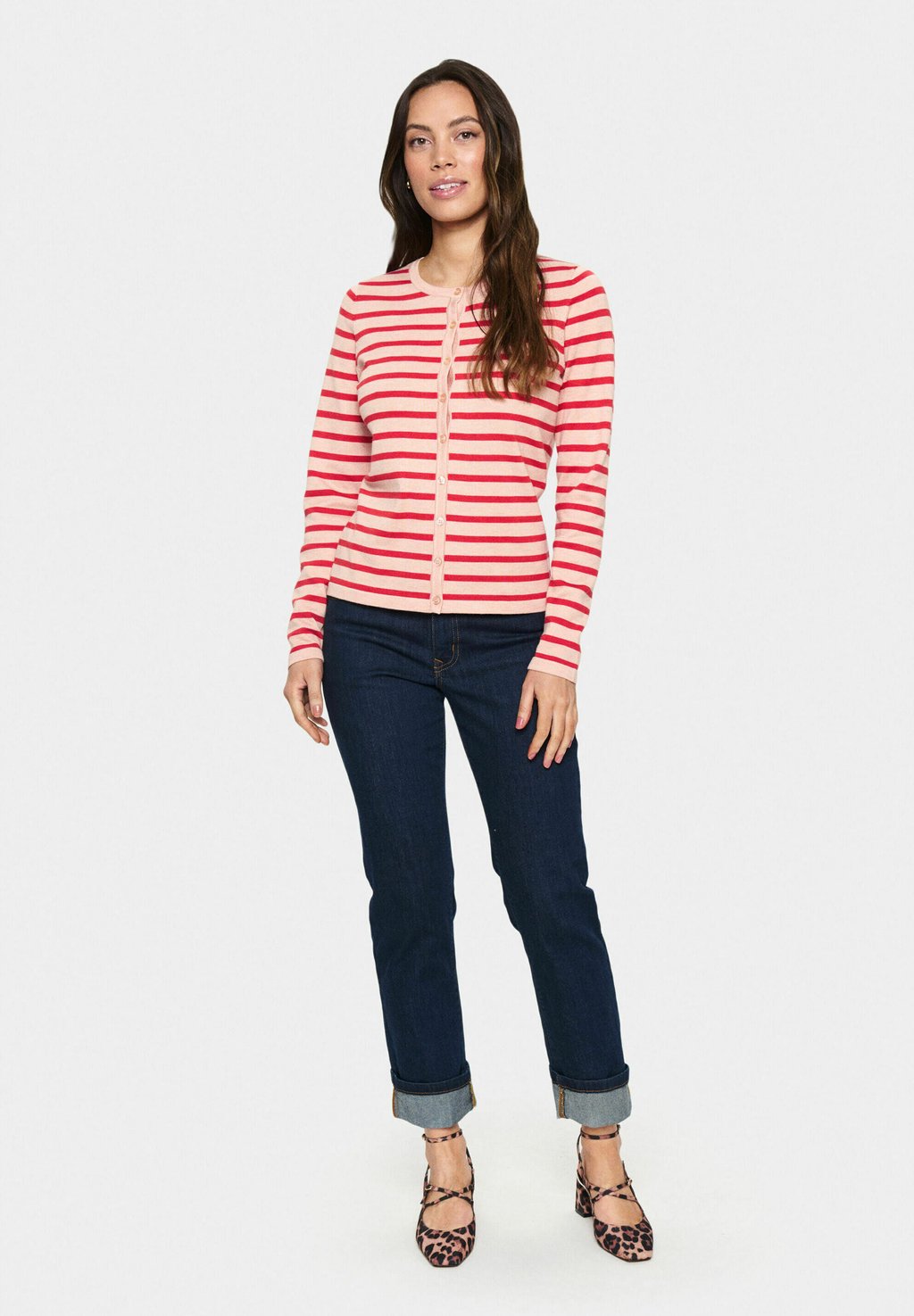

Кардиган MILA STRIPED Saint Tropez, розовый