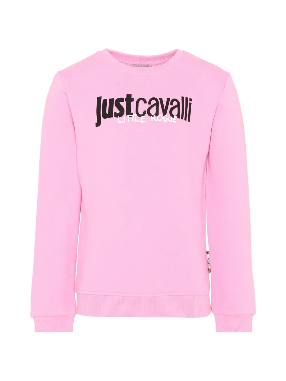 Толстовка с круглым вырезом и логотипом Just Cavalli Kids, розовый