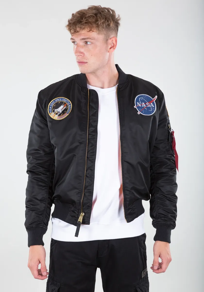 

Куртка-бомбер Alpha Industries " Alpha Industries Мужчины - Куртки-бомберы MA-1 VF NASA LP", черный