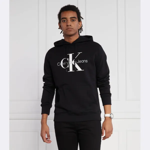 Утепленная толстовка стандартного кроя Calvin Klein, черный — фото 2