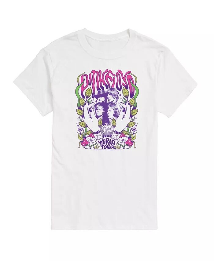 

Мужская футболка с короткими рукавами Hybrid Apparel Pink Floyd Psychedelic AIRWAVES, белый