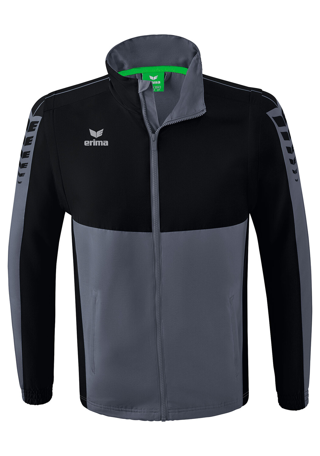 

Куртка erima Six Wings Jacke mit abnehmbaren Ärmeln, сланцево-серый/черный