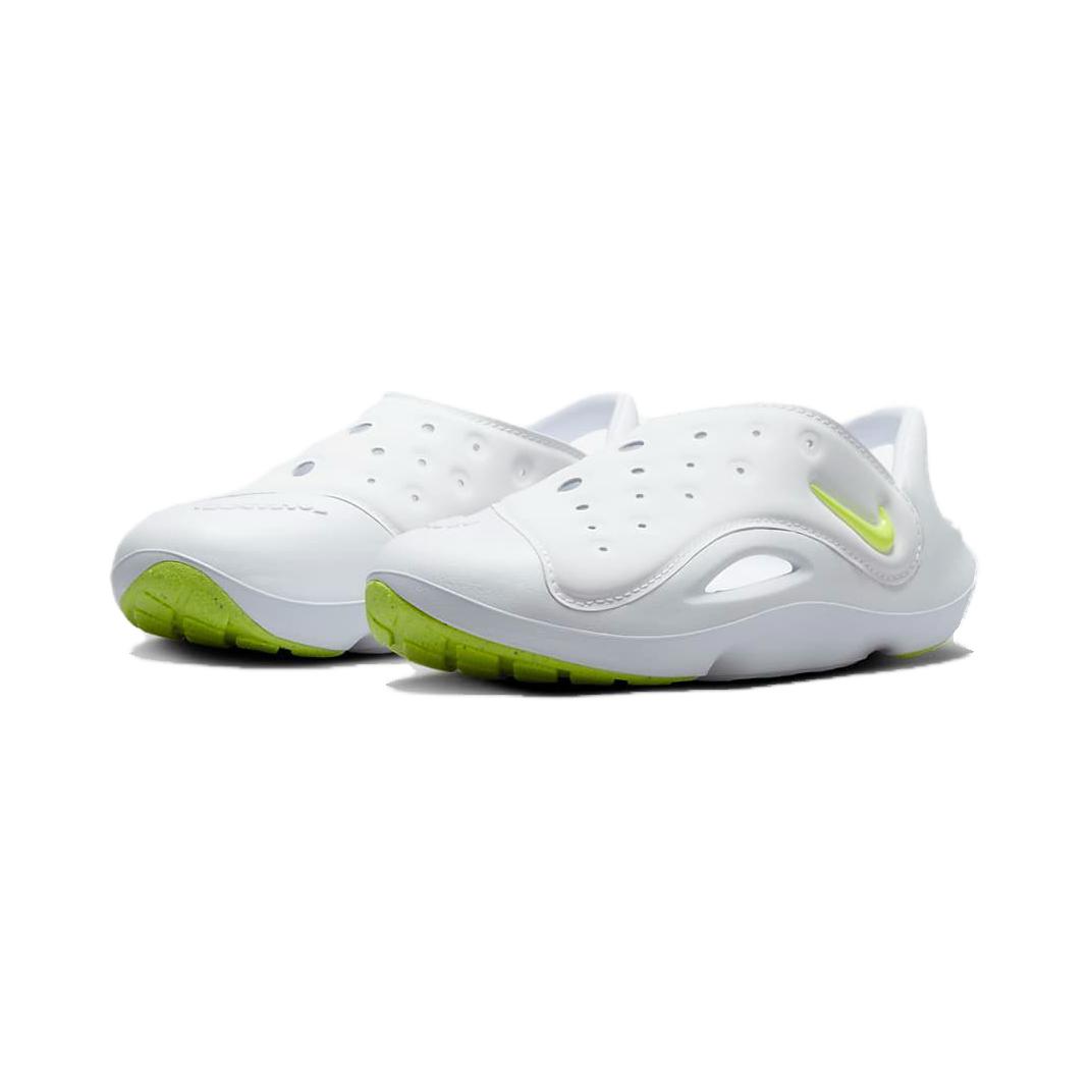 Аквасвущ PS Детские сандалии Белые для детей 3-7 лет Nike, Белый/Белое золото/Неоново-желтый — фото 2