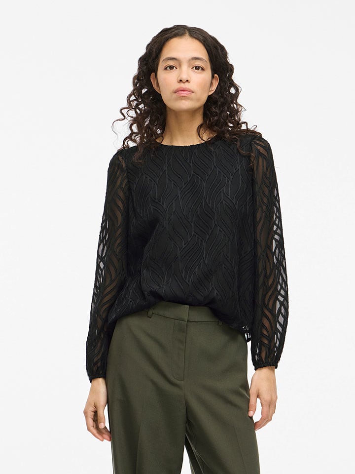 

Vila Блузка «Вимика» черного цвета