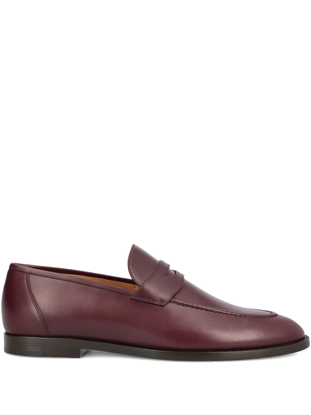 Кожаные лоферы-пенни Loro Piana, красный
