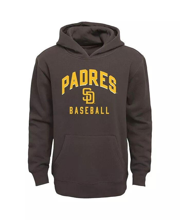 Комплект из свитера с капюшоном и брюк от San Diego Padres Play by Play, коричневый, серо-лиловый, для мальчиков и девочек Outerstuff — фото 3