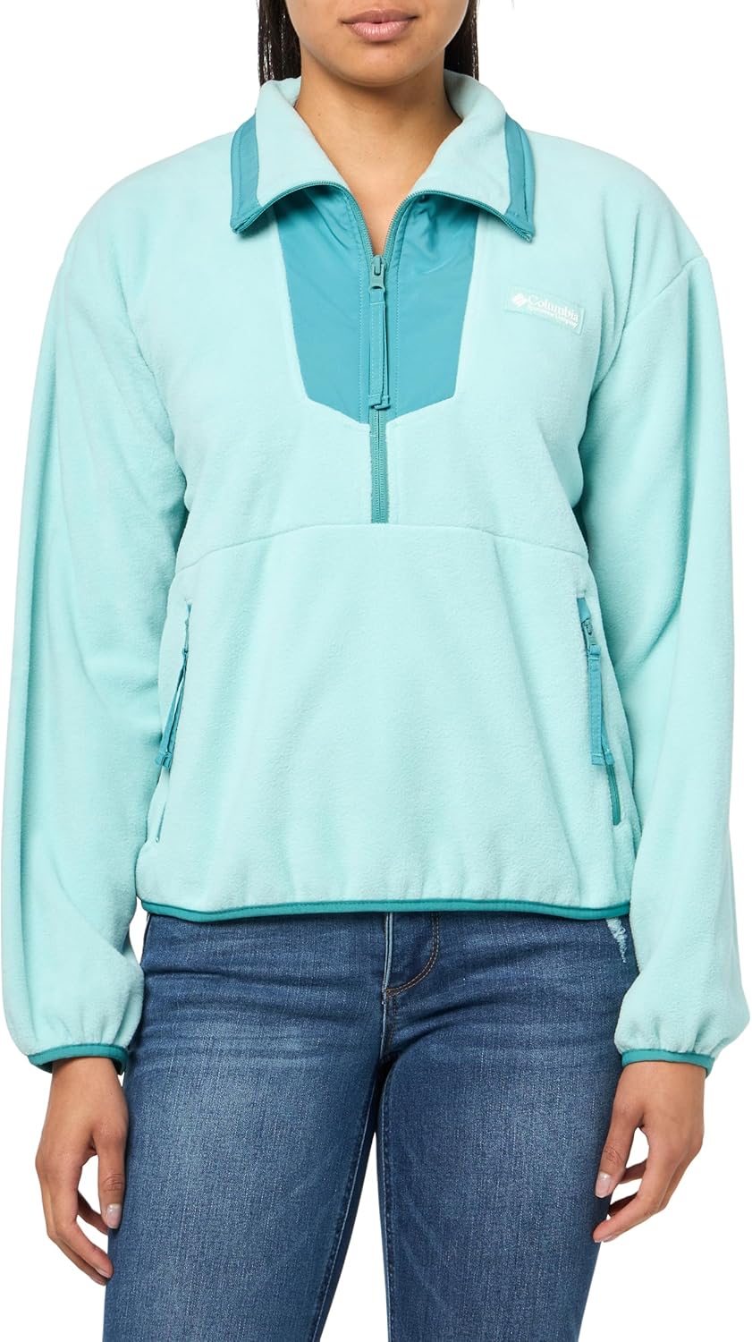 

Columbia женская флисовая толстовка Sequoia Grove с молнией до половины, Spray/Teal