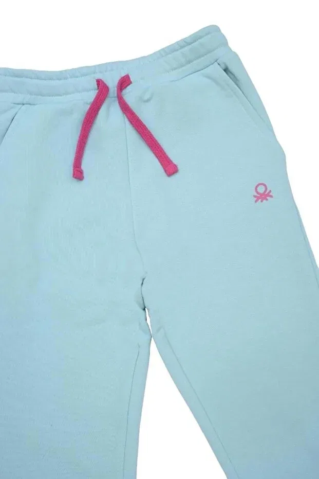 Детские спортивные штаны для девочек с принтом United Colors Of Benetton, Blue — фото 2