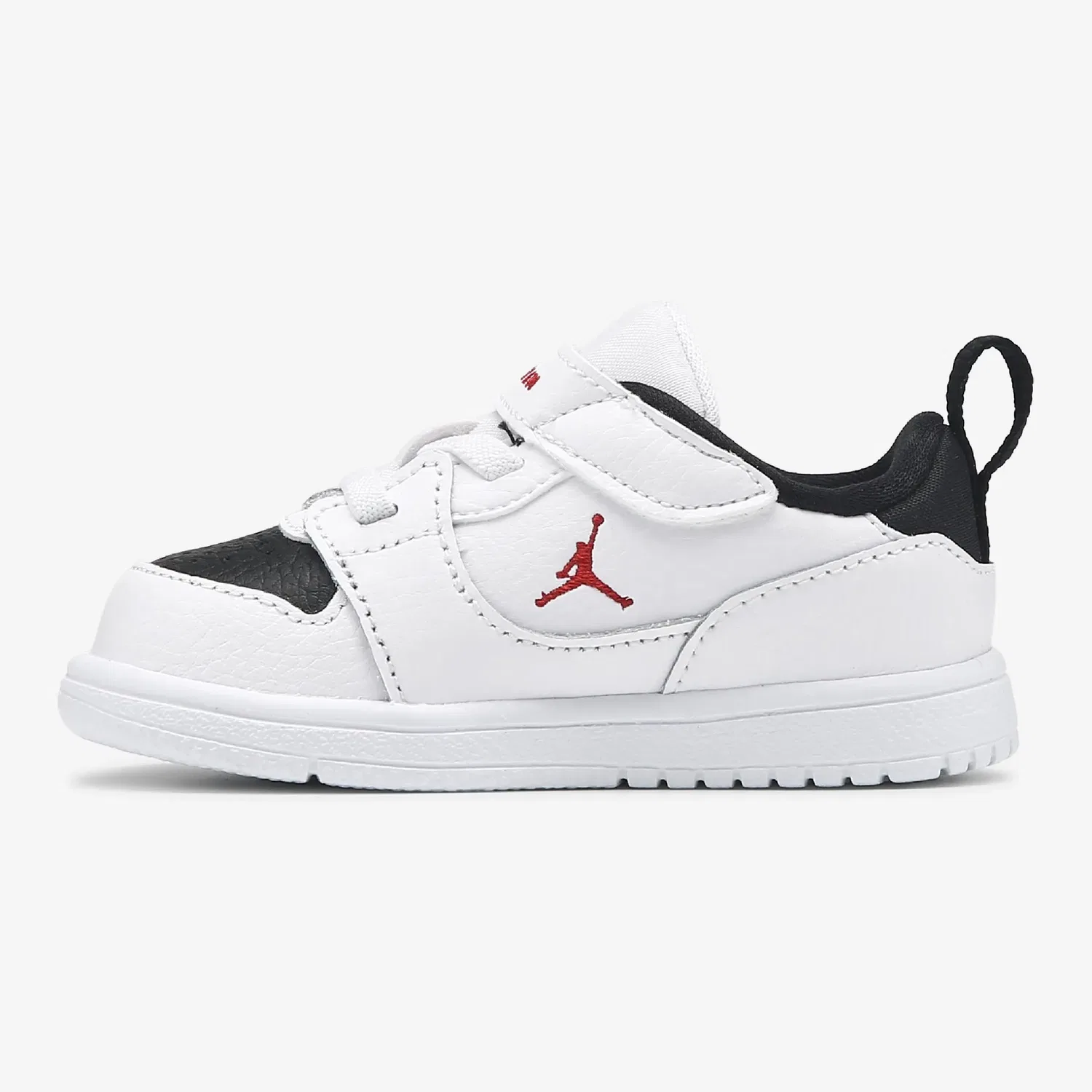 Детские низкие кроссовки Court Connect для малышей Jordan, White/Black/Red — фото 2