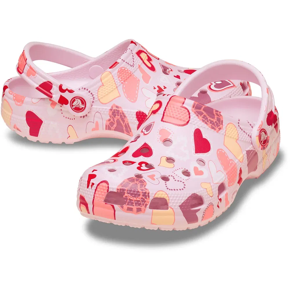Клоги Classic VDay Crocs, розовый — фото 3