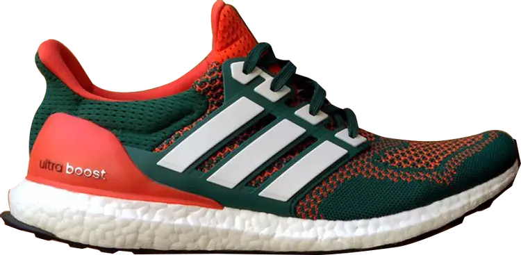 

Кроссовки Adidas UltraBoost 1.0 'Miami Hurricanes', зеленый
