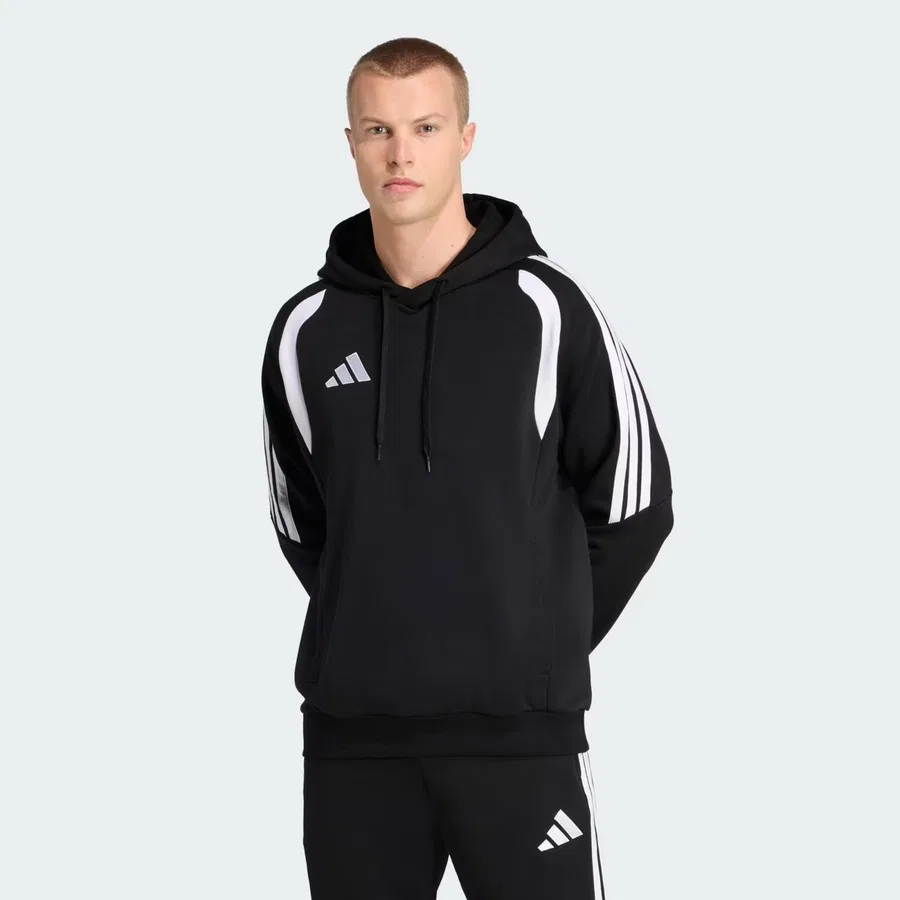 Свитшот спортивный с капюшоном Performance Tiro26 League Sweat adidas, Черно-белый