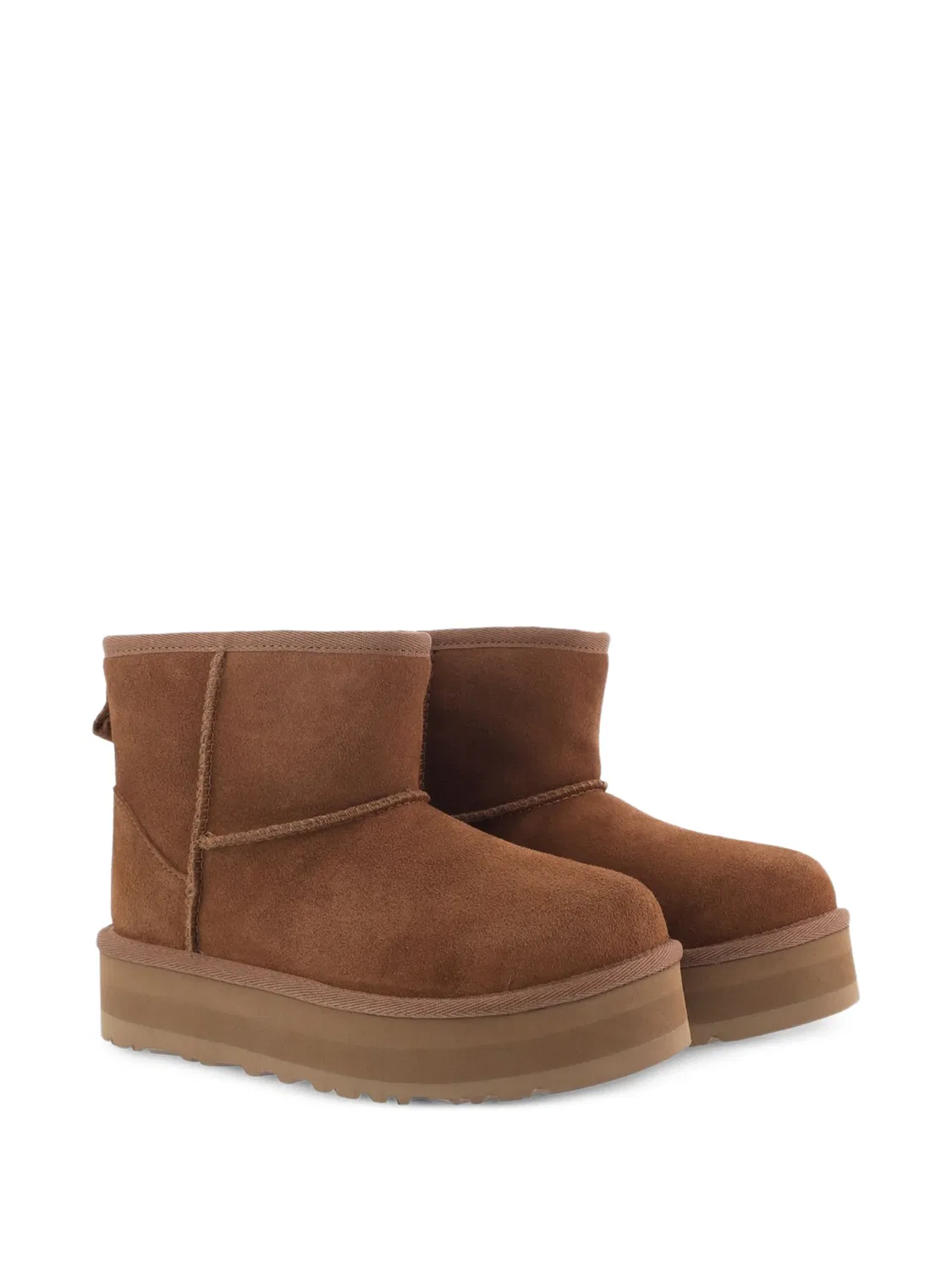 Ботинки Classic Mini коричневые UGG, коричневый