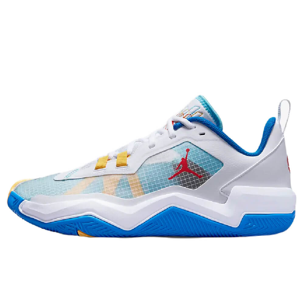 

Кроссовки Nike Air Jordan One Take 4, белый/желтый/голубой