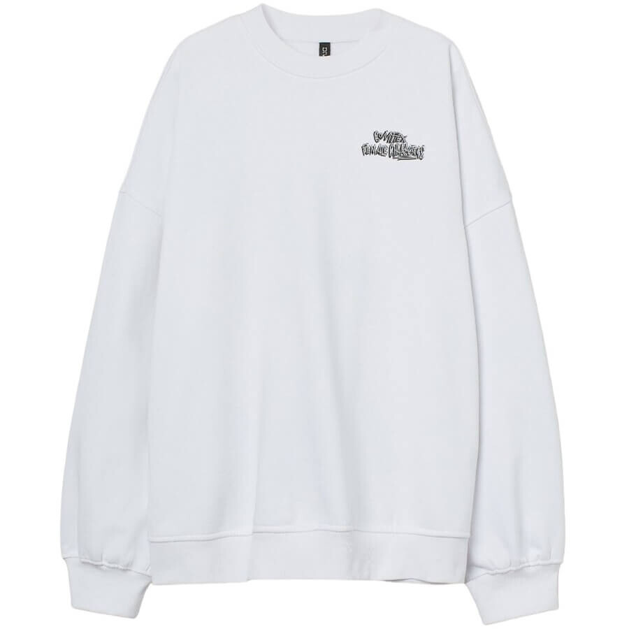 

Свитшот H&M Oversized Printed Maeve, белый