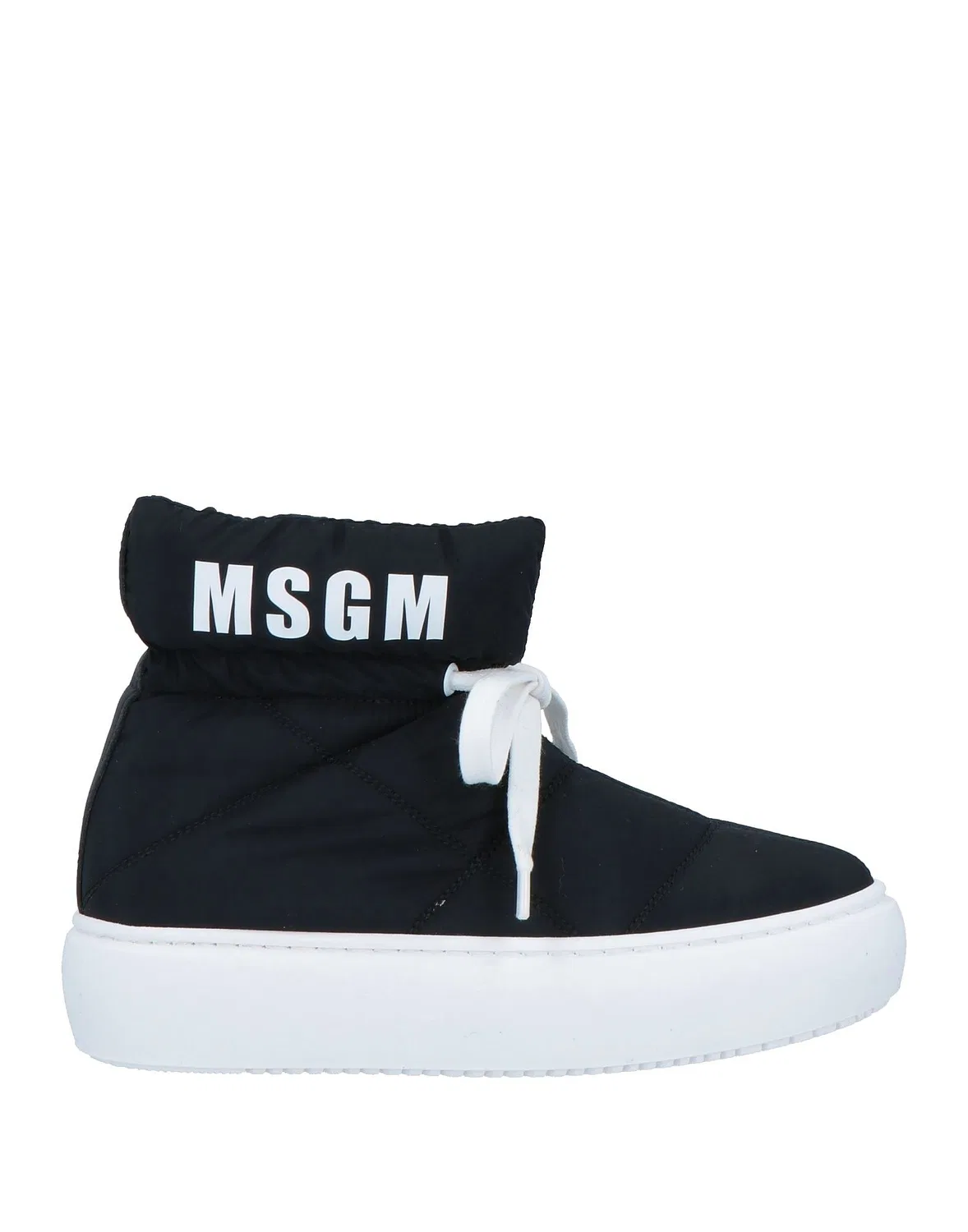 Детские утепленные ботинки для девочек на шнуровке Msgm, черный