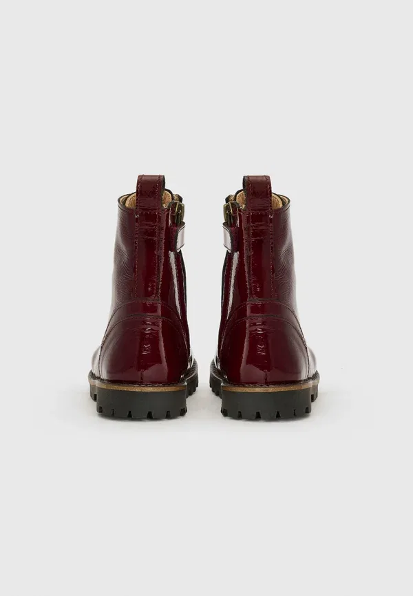 Ботинки на шнуровке с декоративными шипами Unisex-lace-up ankle boots Petit Nord Copenhagen, Burgandy, бордовый — фото 3