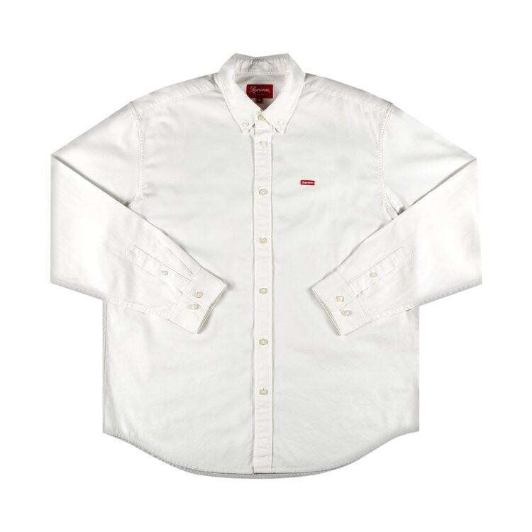 

Рубашка Supreme Small Box Twill Shirt 'White', белый