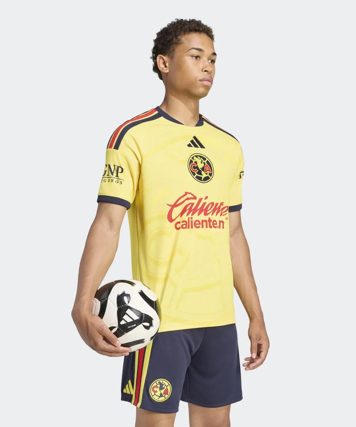 Мужская футболка с принтом Club America 26/27 Home Replica Uniform Adidas, Yellow