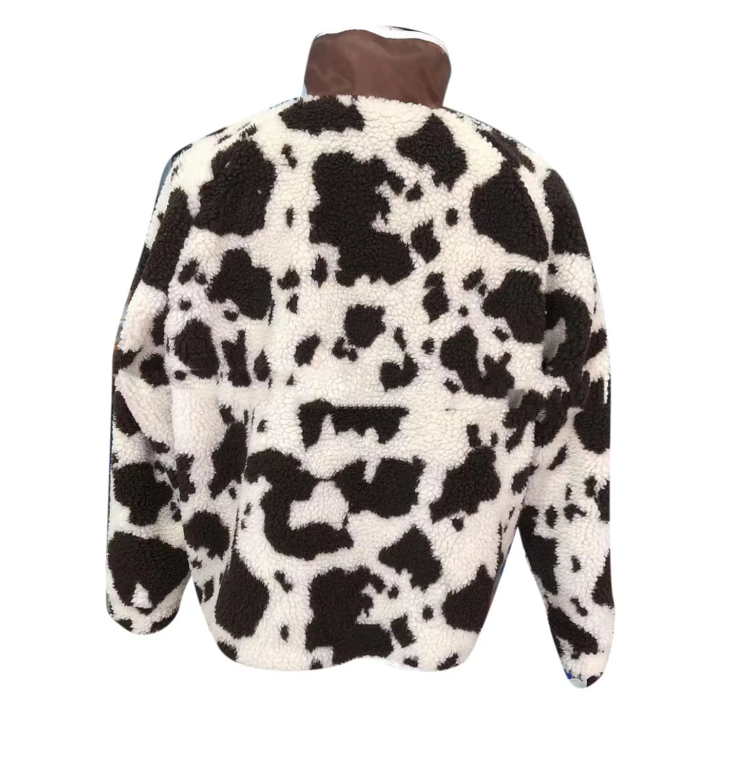 Женская куртка с принтом Donna Cow Print Sherpa, 39 — фото 4