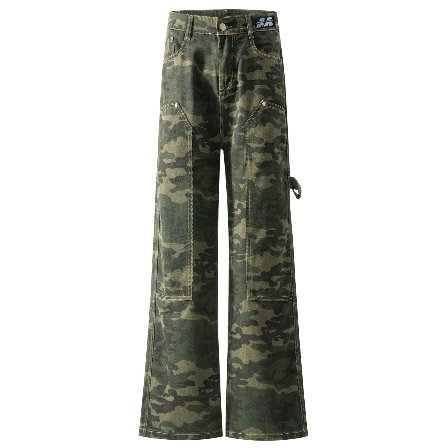Детские джинсы карго с принтом, Unisex Moderate Cargo Pants, MUSCLETECH