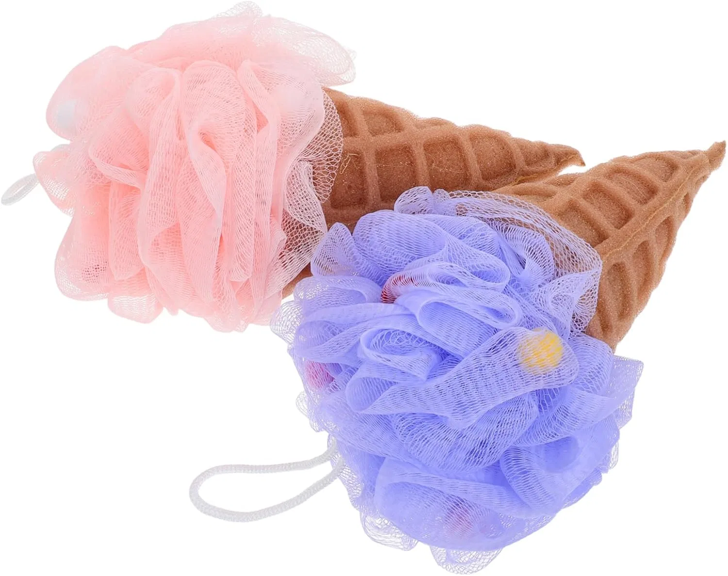Мочалка для душа Ice Cream, 2 шт, ELAYARD, 20x11x11 см