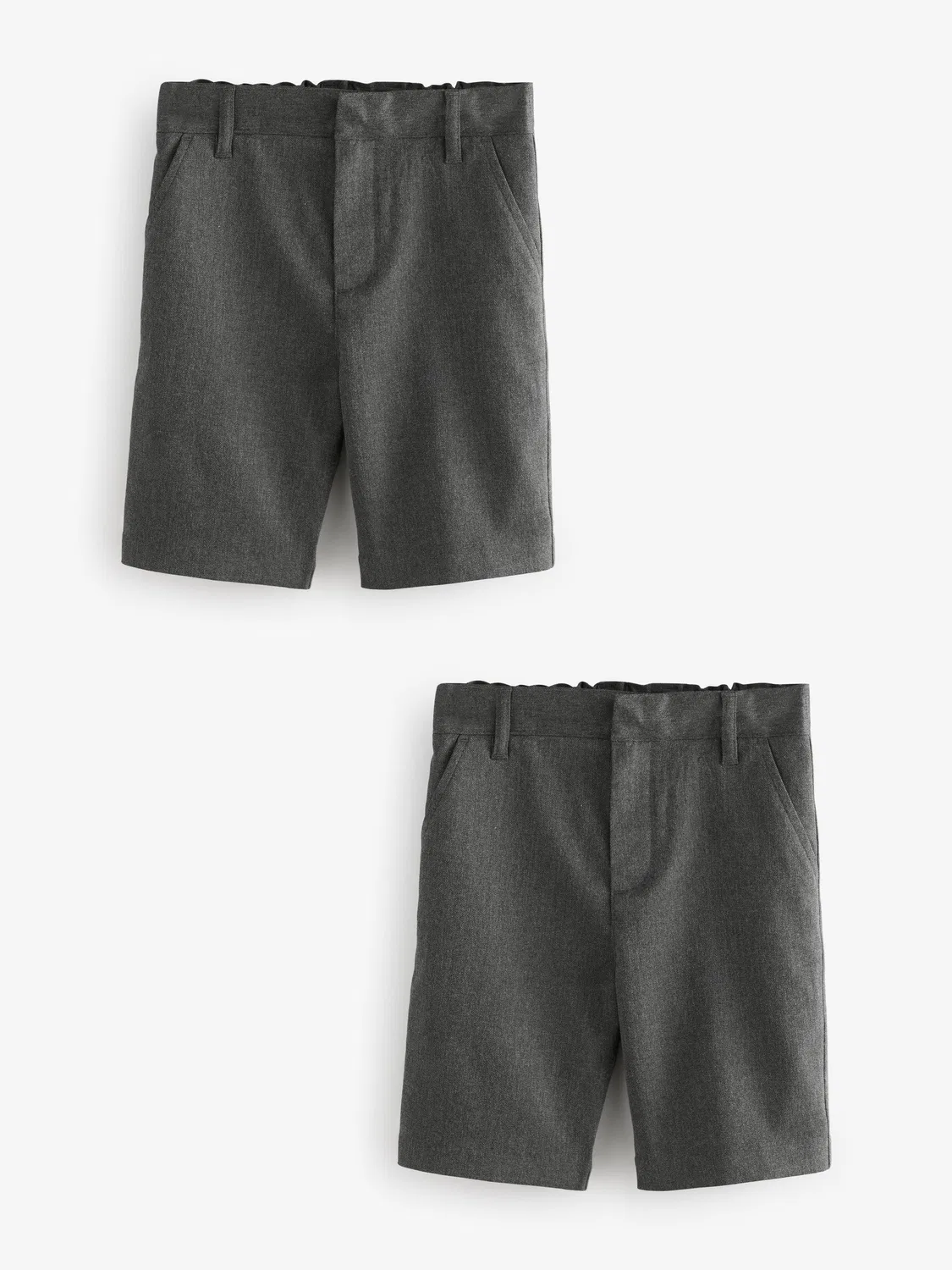 Шорты школьные на застежке, 2 шт. Clarks, серые
