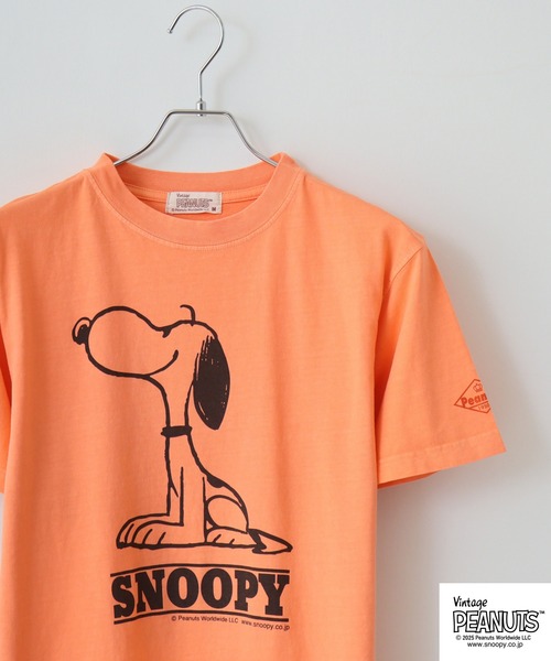 

Футболка с пигментным принтом Peanuts, бренд Peauts, оранжевый