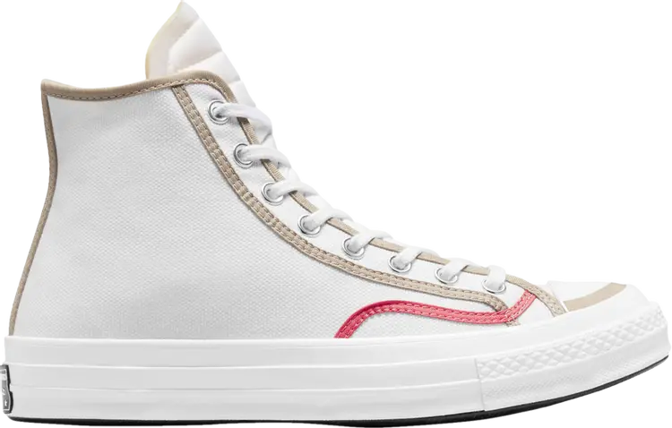 

Кроссовки Converse Chuck 70 High Varsity Hybrid Texture White String, белый, Белый;серый, Кроссовки Converse Chuck 70 High Varsity Hybrid Texture White String, белый