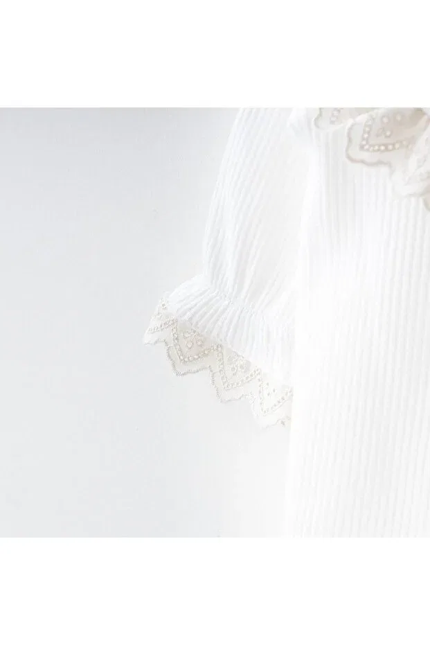 Детское боди-комбинезон с принтом O'Baby eyelet footed romper O Baby, Белый — фото 3