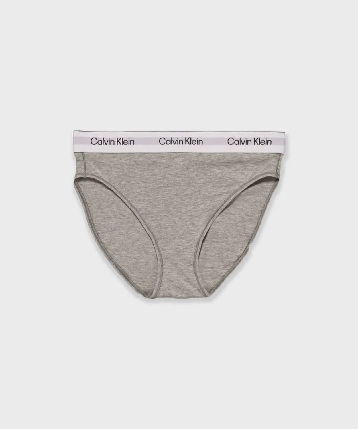 Женские высокие трусы-бикини с логотипом Calvin Klein, серый