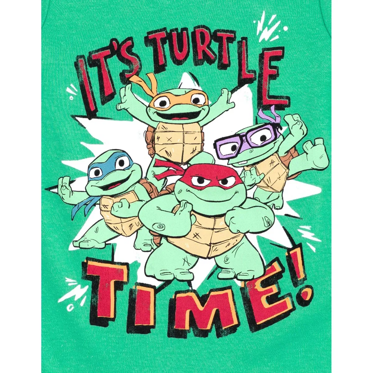 Детский боди-комбинезон с принтом Teenage Mutant Ninja Turtles, Зеленый — фото 3