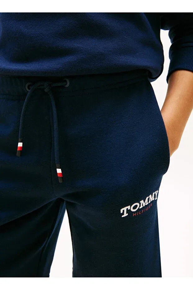 Детские шорты для мальчиков с принтом Tommy Hilfiger, Navy Blue — фото 4
