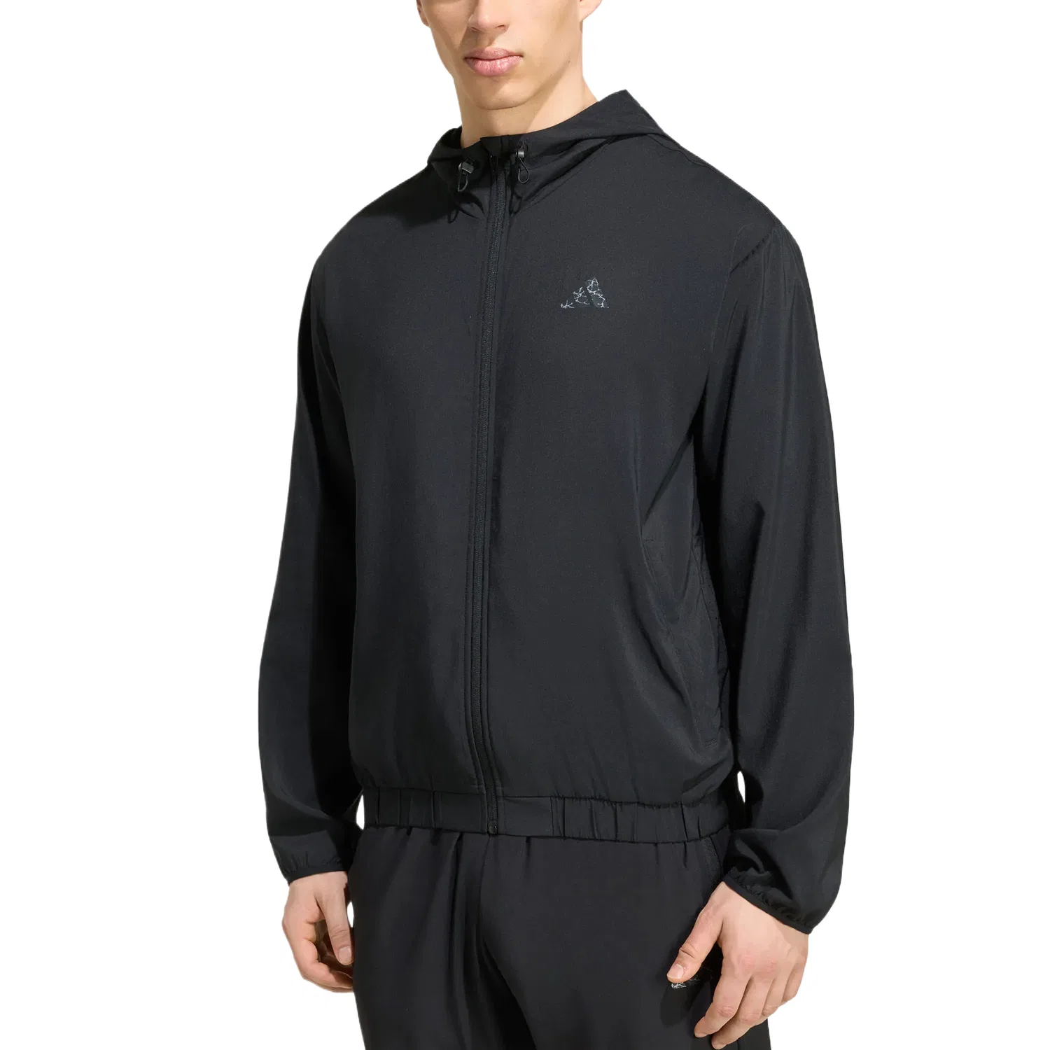 Куртка мужская с капюшоном, свободный крой, Adidas, Black