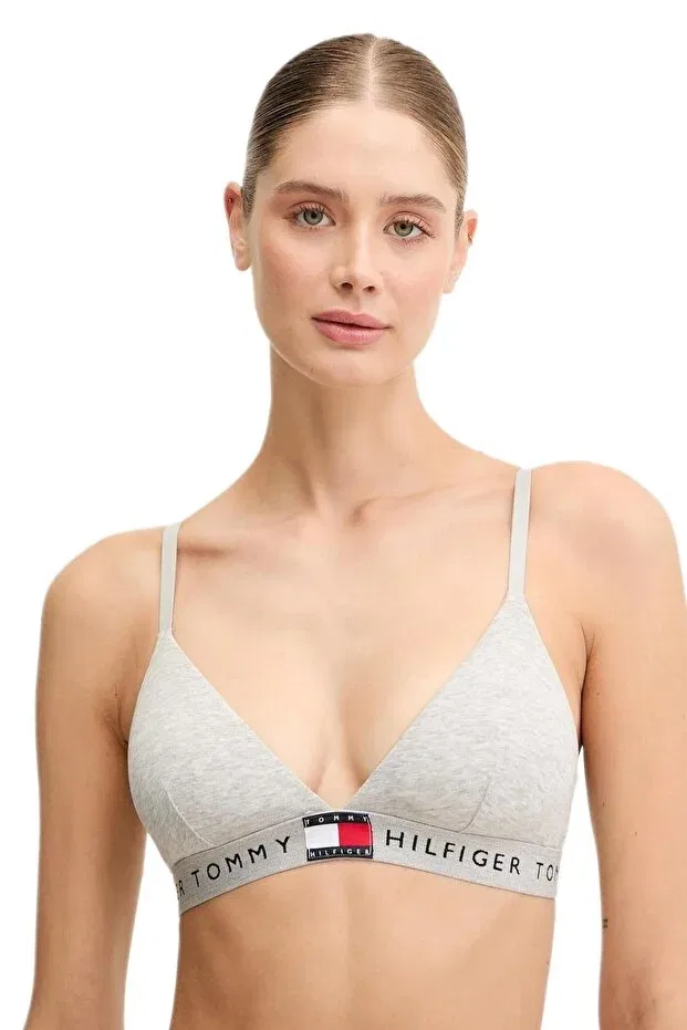 Женское хлопковый бра Томми Хилфигер, Gray Tommy Hilfiger