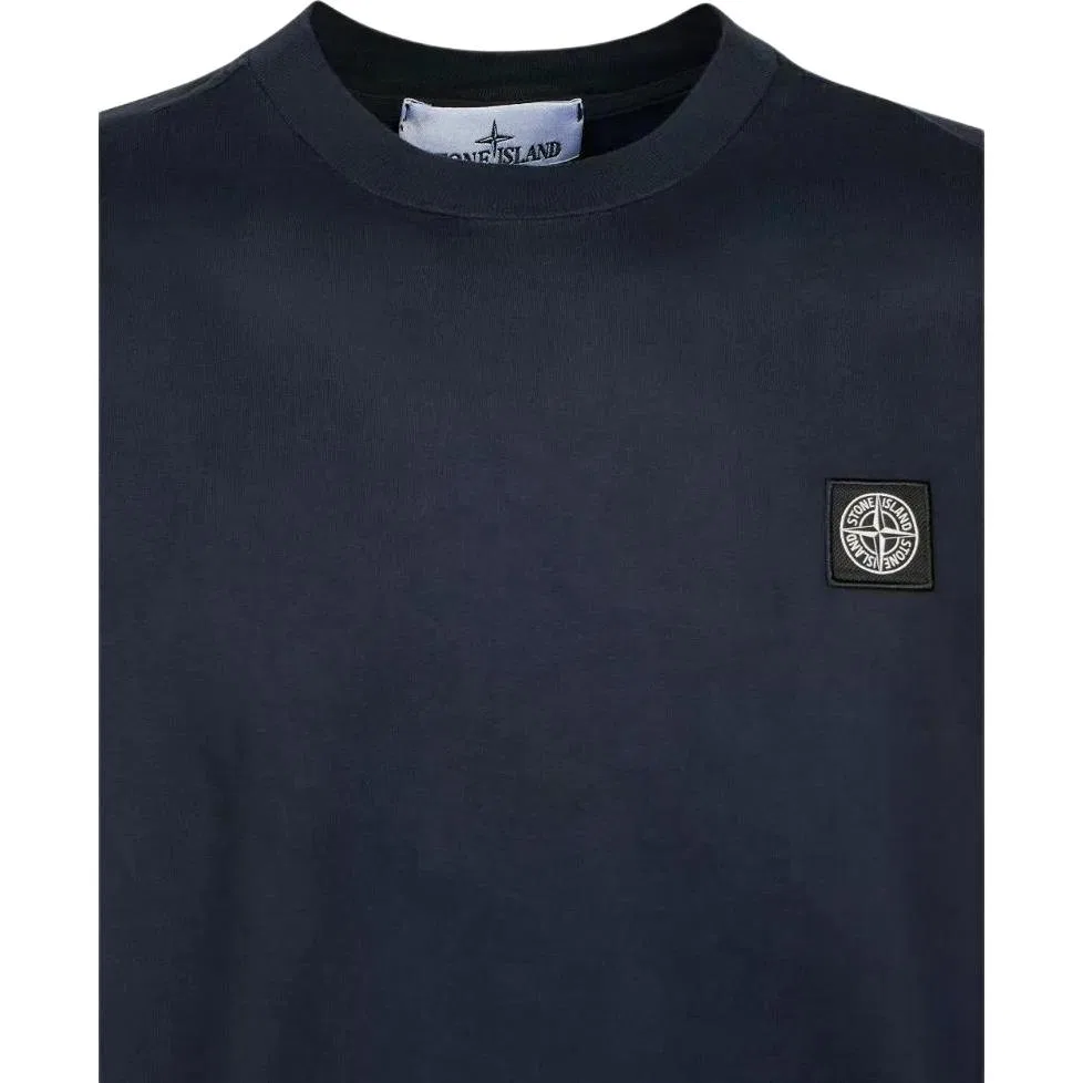 Футболка с принтом Crewneck Blue STONE ISLAND, Blue — фото 3