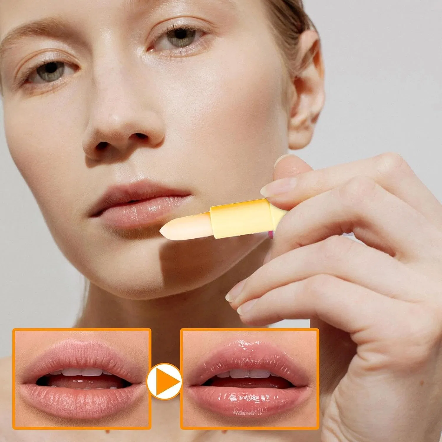 Увлажняющий бальзам для губ Gloss Care Stick, 15 мл, с морковным дизайном, аромат меда Generisch — фото 2