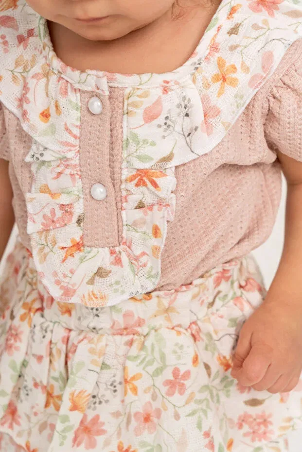 Детский комплект для девочек хлопковый Glam Jnf Kids, Rose Dry — фото 2