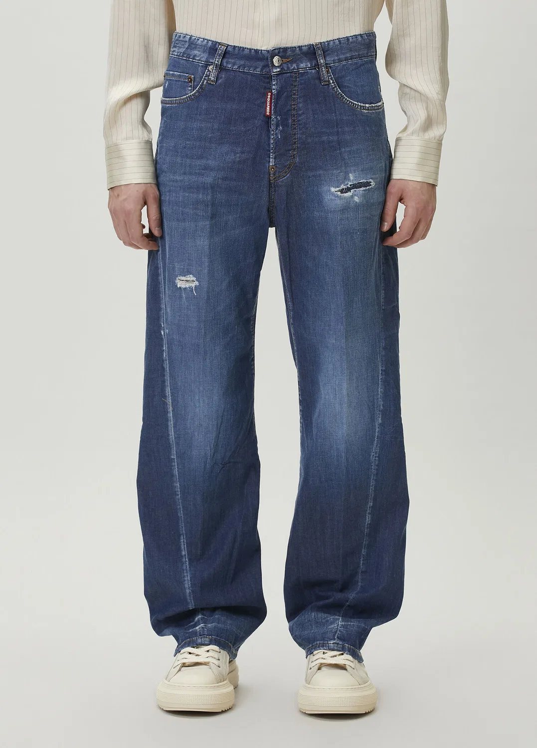 Джинсы свободные Dsquared2 Mavi — фото 2