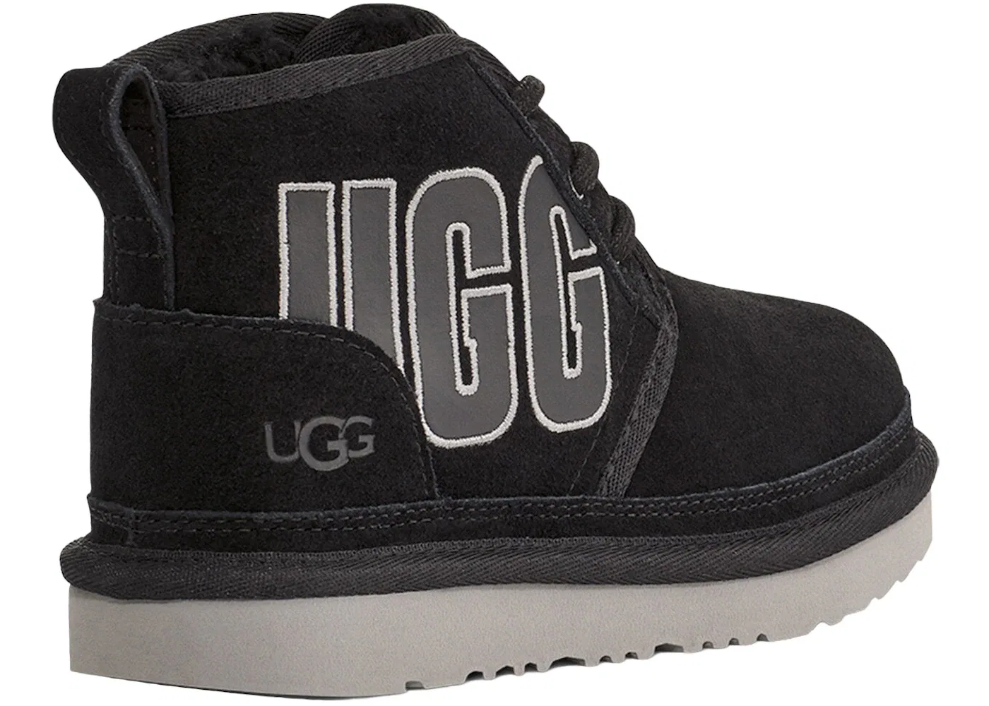 Детские ботинки с принтом UGG Neumel Graphic Boot UGG, Black/Grey Suede — фото 3