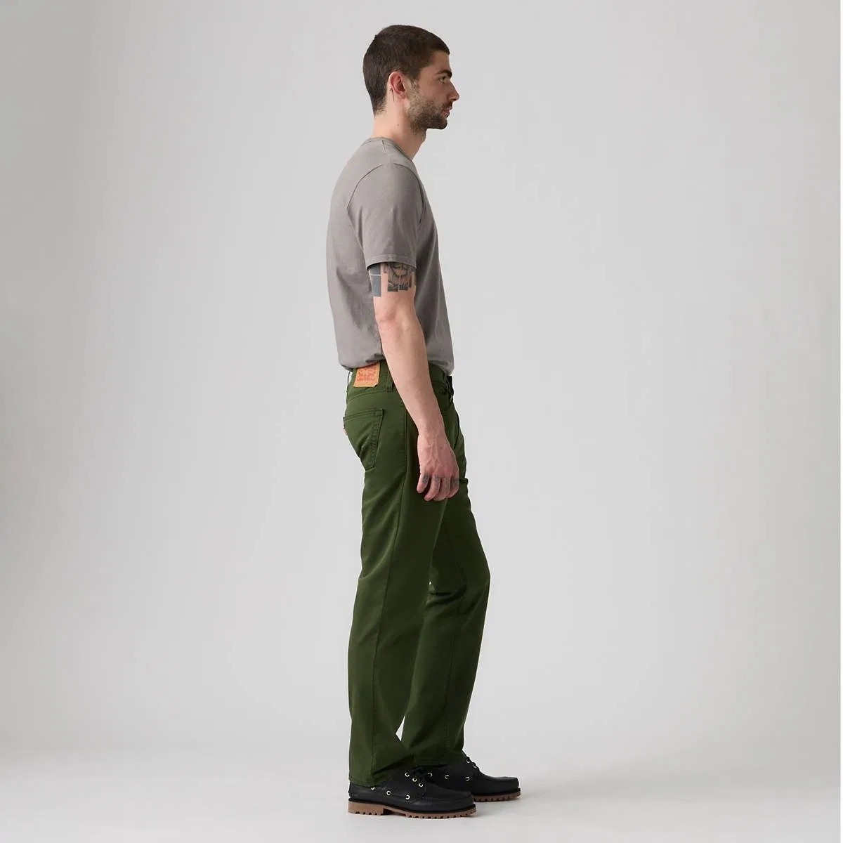 свободные прямые мужские джинсы 559 из саржи Levi's, Rosin - Green — фото 4