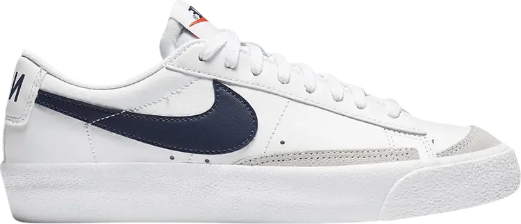 

Кроссовки Nike Blazer Low '77 GS 'White Midnight Navy', белый