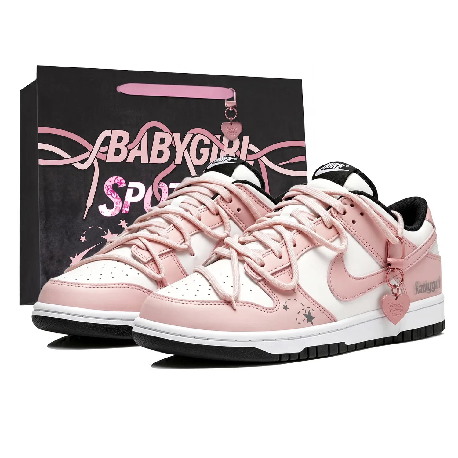 Детские скейтборд-кроссовки с низким верхом Cherry Blossom Pink Nike